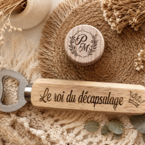 Décapsuleur et Bouchon réutilisable