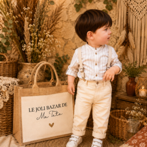 Grand sac en toile de jute